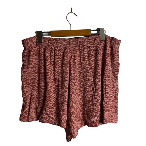 Farwest Women's Patterned High Waisted Tie Front Shorts - Picture 6 of 6